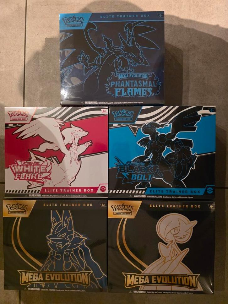 Pokemon ETB's - Elite Trainer Box, Hobby en Vrije tijd, Verzamelkaartspellen | Pokémon, Nieuw, Ophalen