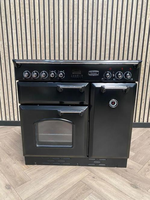 Falcon Fornuis Keramisch 90cm + pizza-oven, Elektronische apparatuur, Fornuizen, Zo goed als nieuw, Gas, Grill, Ophalen of Verzenden