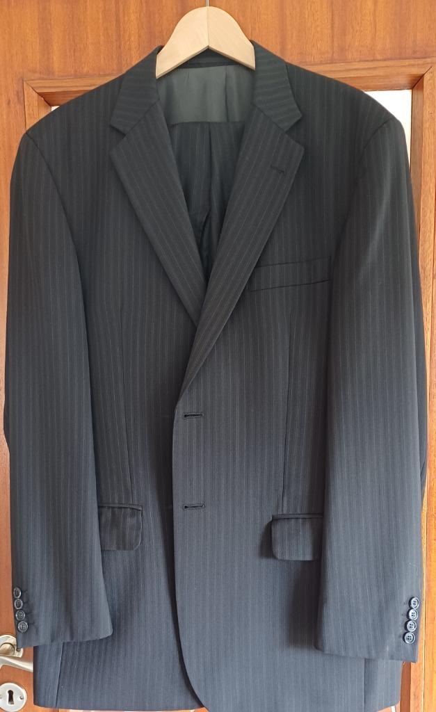 2-delig herenpak, Kleding | Heren, Kostuums en vesten, Zo goed als nieuw, Maat 52/54 (L), Grijs, Ophalen of Verzenden