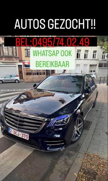 Auto verkopen? Bel 0495/74.02.49, Autos, Achat, Entreprise, A8