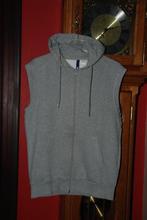 Sweatshirt "H&M" lichtgrijze trui met capuchon Mouwloos Maat, Kleding | Heren, Truien en Vesten, Maat 46 (S) of kleiner, Grijs