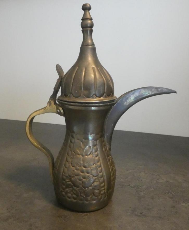Arabische Dallah traditionele Koffiepot–koper antiek [1779], Antiek en Kunst, Antiek | Overige Antiek, Ophalen of Verzenden