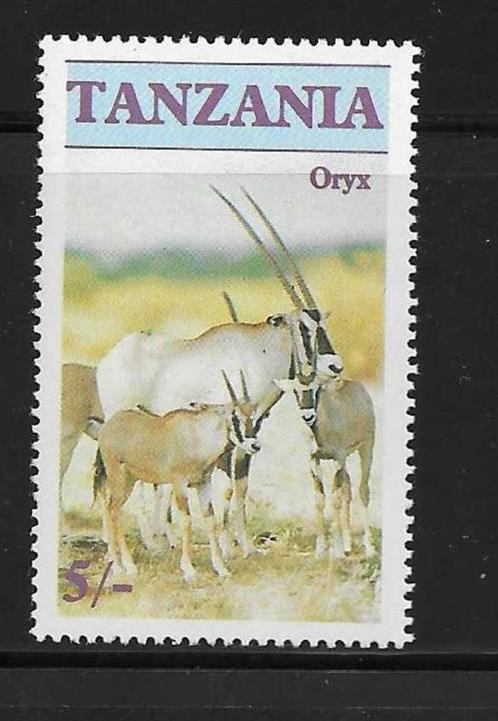 Tanzania - Postfris - Min 95% Côte - Oryx - Lot Nr. 1969, Timbres & Monnaies, Timbres | Timbres thématiques, Non oblitéré, Animal et Nature