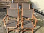 Tuinstoelen in teak, Ophalen, Zo goed als nieuw, Teakhout, Inklapbaar