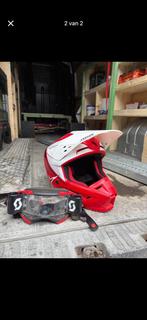 Cross helm met brill, Motoren, Ophalen, Nieuw zonder kaartje, Kinderen, Motorcrosskleding