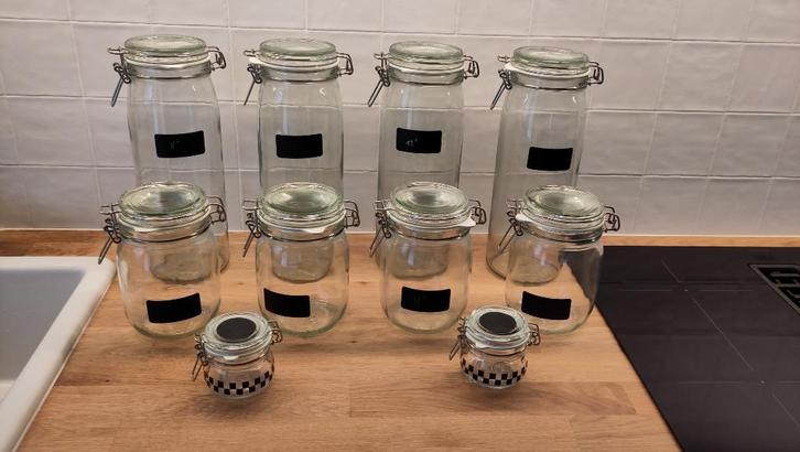 Set de bocaux Ikea Korken, Maison & Meubles, Cuisine | Vaisselle, Comme neuf, Récipient(s), Verre, Enlèvement