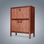 Sideboard Vintage Highboard Bar Brutaliste en Wengé 1970's, Huis en Inrichting, Ophalen