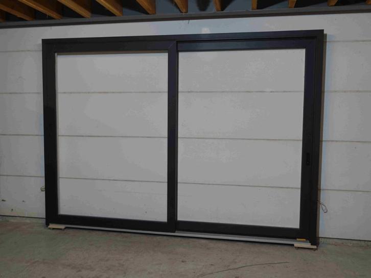 ramen, deuren en schuiframen in pvc, hout of alu, Doe-het-zelf en Bouw, Raamkozijnen en Schuifdeuren, Nieuw, Schuifpui, Hout, Inclusief glas