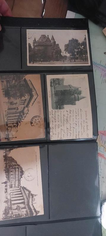 Oude postkaarten uit de Brusselse jaren 1899 tot 1900... beschikbaar voor biedingen