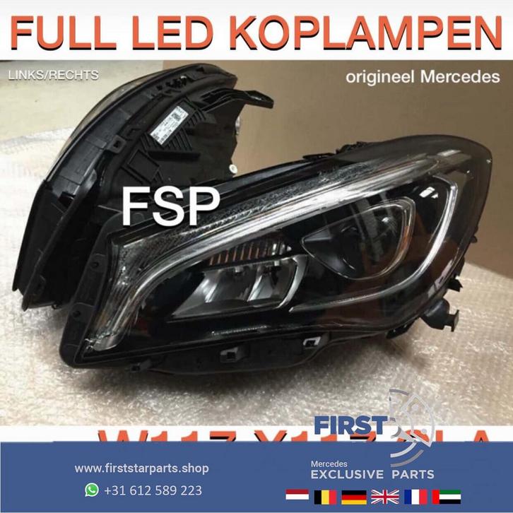 W117 C117 X117 CLA FACELIFT LED Koplampen SET Origineel Merc, Auto-onderdelen, Verlichting, Mercedes-Benz, Gebruikt, Ophalen of Verzenden