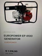 Stroomgenerator Europower Ep 4100 Honda Gx270, Doe-het-zelf en Bouw, Aggregaten, Ophalen, Zo goed als nieuw