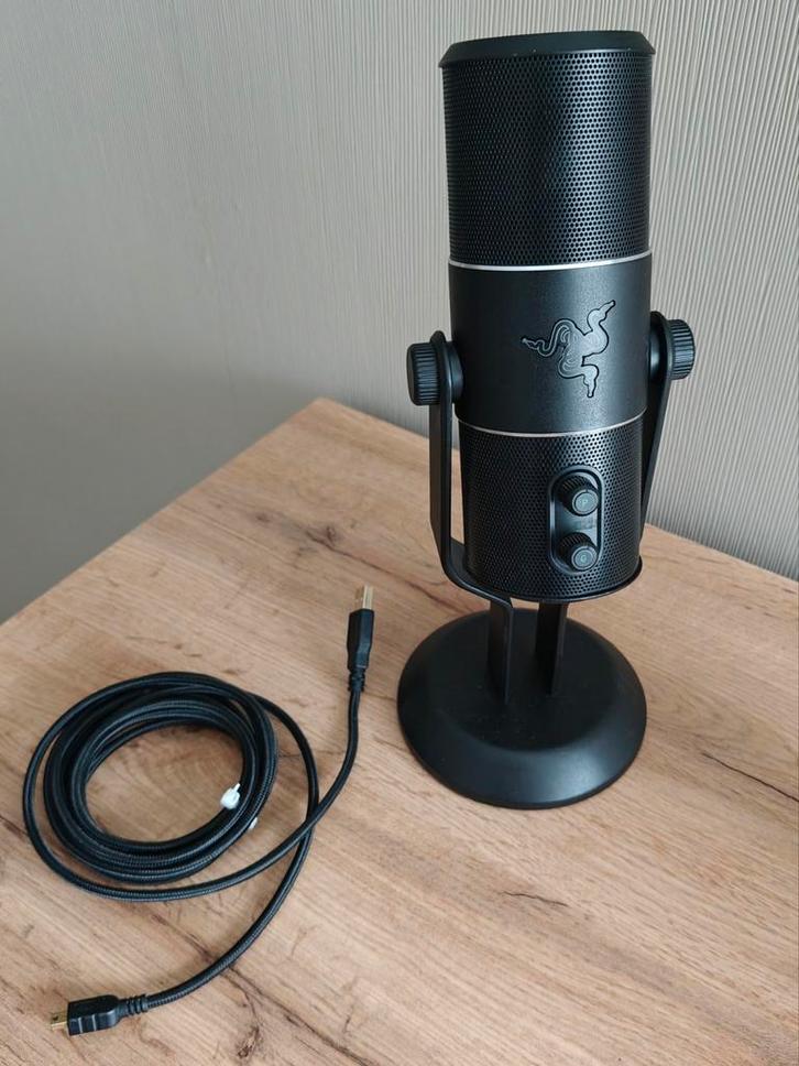 razer seiren microfoon met accessoires, Muziek en Instrumenten, Microfoons, Gebruikt, Studiomicrofoon, Ophalen of Verzenden