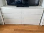 Malm wit dressoir met 6 lades, Huis en Inrichting, Ophalen, Zo goed als nieuw