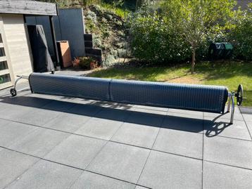 Zwembadafdek/bubbelafdekking 10 x 4 m. + roller beschikbaar voor biedingen