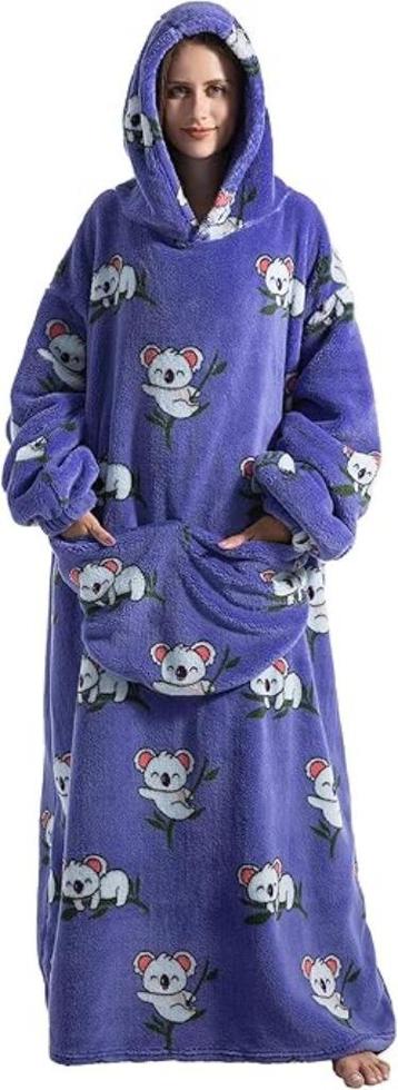 Oversized deken met capuchon | zachte fleece beschikbaar voor biedingen