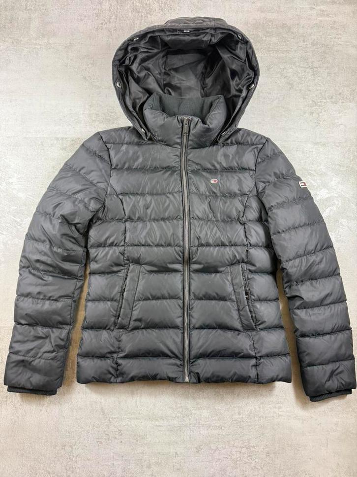 Doudoune Tommy Jeans – Noir – Taille S – Avec capuche, Kleding | Dames, Jassen | Winter, Zo goed als nieuw, Maat 36 (S), Zwart