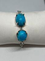 Zilveren larimar Armband in Zilver 925, Handtassen en Accessoires, Armbanden, Blauw, Nieuw, Ophalen of Verzenden, Met edelsteen