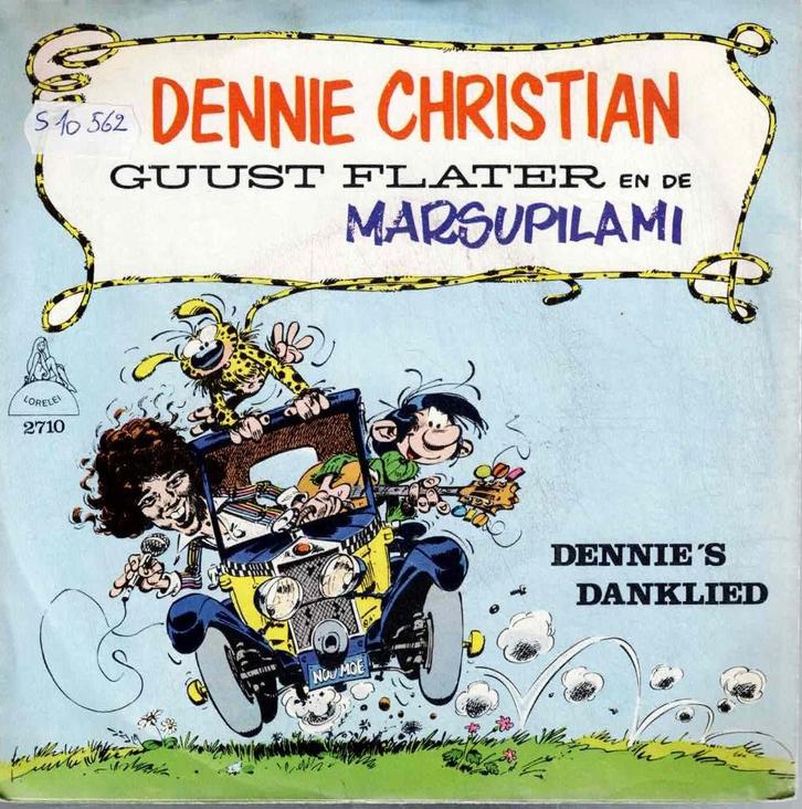 Vinyl, 7"   -    Dennie Christian – Guust Flater En De Marsu, Cd's en Dvd's, Vinyl | Overige Vinyl, Overige formaten, Ophalen of Verzenden