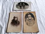 3 photos de soldats du casque Adriane WW1, Collections, Enlèvement ou Envoi, Armée de terre, Photo ou Poster