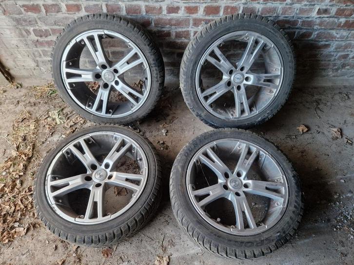 4 complete 18" wielen Nissan 350Z, Auto-onderdelen, Banden en Velgen, Band(en)