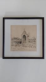 Pentekening in beperkte oplage - Kapelleke Herselt, Antiek en Kunst, Kunst | Tekeningen en Fotografie, Ophalen of Verzenden