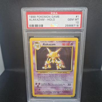 Alakazam Holo Base Set PSA 10 beschikbaar voor biedingen