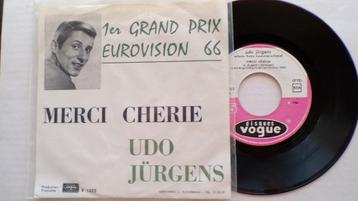 UDO JÜRGENS - Merci chérie (45t) beschikbaar voor biedingen