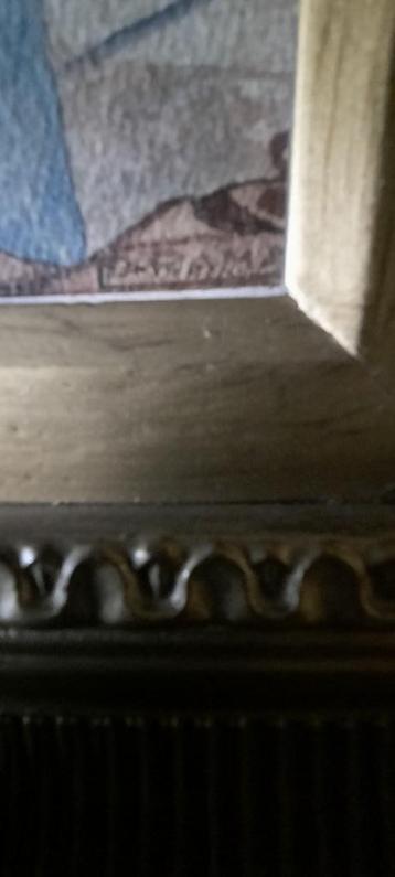 Twee grote, zeer zware lijsten met zeewaterverf beschikbaar voor biedingen