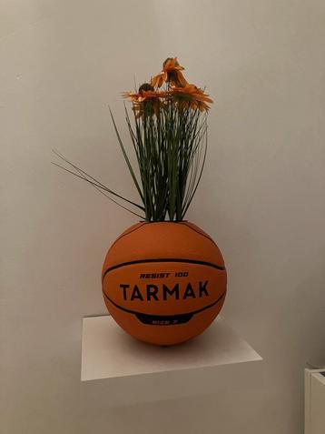 Handgemaakte basketbal plantenhouder – 100% onderhoudsvrij
