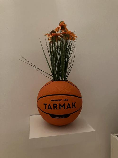 Handgemaakte basketbal plantenhouder – 100% onderhoudsvrij, Huis en Inrichting, Woonaccessoires | Overige, Nieuw, Ophalen of Verzenden