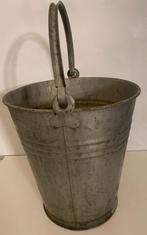 Seau / Cache pot en acier galvanisé vintage, Enlèvement ou Envoi