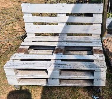3x palettenlounge  GRATIS, Tuin en Terras, Tuinsets en Loungesets, Gebruikt, Loungeset, Hout, 6 zitplaatsen, Bank, Ophalen