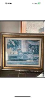 Ets / schilderij met windhonden, Antiek en Kunst, Ophalen