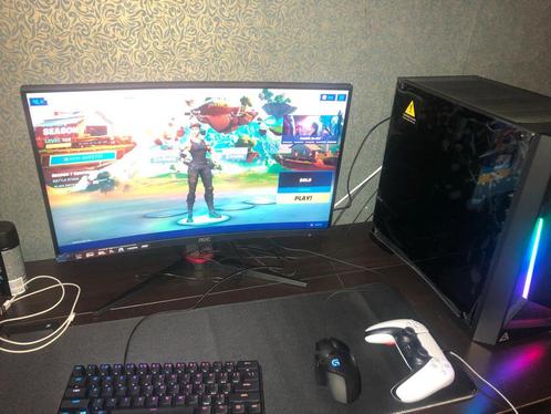 Gaming settup, Informatique & Logiciels, Ordinateurs de bureau, Comme neuf, HDD, SSD, Avec carte vidéo, Avec moniteur, Gaming