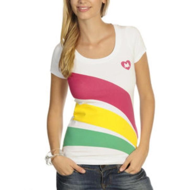 Wit tshirt van Pussy deluxe - Maat small, Kleding | Dames, T-shirts, Wit, Verzenden