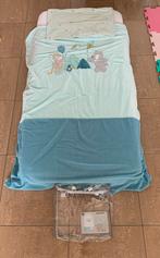 Dekbedovertrek Nattou voor babybed (100 x 140cm), Comme neuf, Vert, Garçon ou Fille, Housse de couette