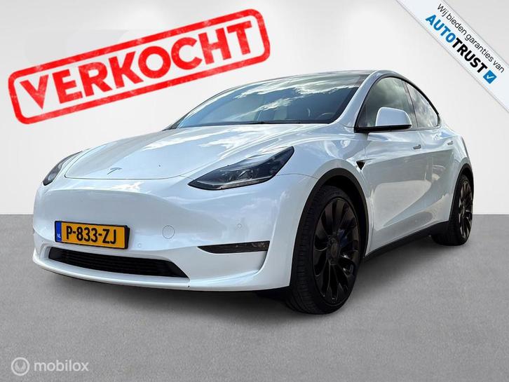 Tesla Model Y Performance Enhanced Autopilot, Auto's, Tesla, Model Y, 4x4, ABS, Achteruitrijcamera, Adaptive Cruise Control, Airbags