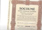 Socoumé - 1926, Postzegels en Munten, Aandelen en Waardepapieren, 1920 tot 1950, Ophalen of Verzenden, Aandeel