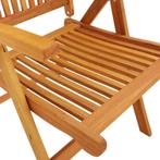 4 inklapbare teakstoelen nieuw in doos, Jardin & Terrasse, Chaises de jardin, Enlèvement, Neuf, Pliant