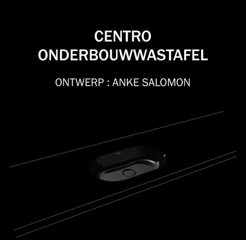 Kaldewei centro onderbouwwastafel zwart san NIEUW in doos, Huis en Inrichting, Badkamer | Badkamermeubels, Nieuw, Ophalen