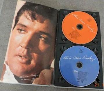 Verzamelmap met CD's en info over leven van Elvis Presley  disponible aux enchères