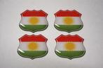 3D Kurdistan gel vlag stickers UV-bestendig, Envoi, Neuf, Autres types