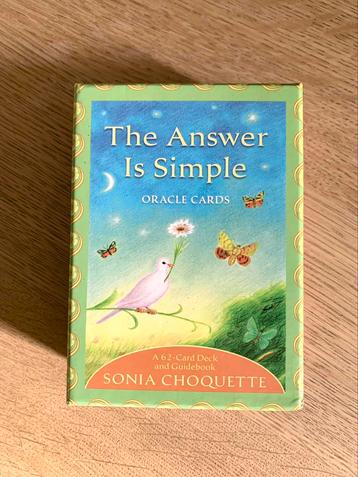The Answer is Simple Oracle Cards - Sonia Choquette beschikbaar voor biedingen