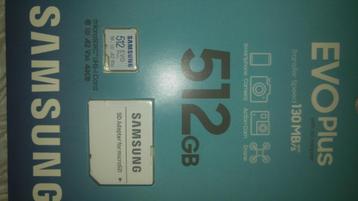 carte samsung evo plus 512 gb kaart  beschikbaar voor biedingen