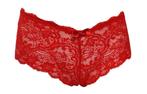 Shortje Chantal Thomas met rood sexy kanten beha, Chantal Thomas, Verzenden, Rood, Setje
