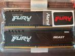 Kingston FURY Beast 32GB DDR4 3200MHz 2x16gb, Computers en Software, RAM geheugen, 32 GB, DDR4, Ophalen of Verzenden, Zo goed als nieuw