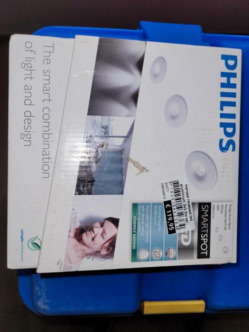 LED Philips Smartspot wit 3x2,5 W, Maison & Meubles, Lampes | Spots, Neuf, LED, Enlèvement