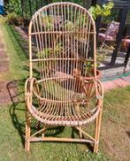 Rotan easy chair met hoge rug, Antiek en Kunst, Ophalen of Verzenden