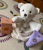Witte teddybeer cadeauset + schoonheidsproducten, Ophalen of Verzenden