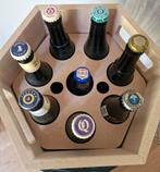 Trappist set: box, glazen, Westvleteren leeggoedbak, Verzamelen, Ophalen, Zo goed als nieuw, Overige typen, Overige merken